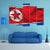 Waving Flag Of North Korea Canvas Wall Art-1 Piece-Gallery Wrap-48" x 32"-Tiaracle