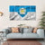 Waving Flag Of Viljandi Canvas Wall Art-5 Horizontal-Gallery Wrap-22" x 12"-Tiaracle