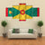 Waving Grenada Flag Canvas Wall Art-3 Horizontal-Gallery Wrap-37" x 24"-Tiaracle