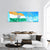 Waving Indian Flag Panoramic Canvas Wall Art-1 Piece-36" x 12"-Tiaracle