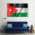 Waving Jordan Flag Canvas Wall Art-3 Horizontal-Gallery Wrap-37" x 24"-Tiaracle