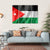 Waving Jordan Flag Canvas Wall Art-4 Horizontal-Gallery Wrap-34" x 24"-Tiaracle