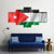 Waving Jordan Flag Canvas Wall Art-3 Horizontal-Gallery Wrap-37" x 24"-Tiaracle
