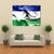 Waving Lesotho Flag Canvas Wall Art-5 Horizontal-Gallery Wrap-22" x 12"-Tiaracle