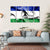 Waving Lesotho Flag Canvas Wall Art-5 Horizontal-Gallery Wrap-22" x 12"-Tiaracle