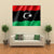 Waving Libya Flag Canvas Wall Art-4 Horizontal-Gallery Wrap-34" x 24"-Tiaracle