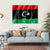 Waving Libya Flag Canvas Wall Art-4 Horizontal-Gallery Wrap-34" x 24"-Tiaracle