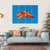 Waving Macedonian Flag Canvas Wall Art-1 Piece-Gallery Wrap-36" x 24"-Tiaracle