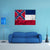 Waving Mississippi State Flag Canvas Wall Art-5 Horizontal-Gallery Wrap-22" x 12"-Tiaracle