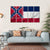 Waving Mississippi State Flag Canvas Wall Art-5 Horizontal-Gallery Wrap-22" x 12"-Tiaracle