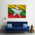 Waving Myanmar Flag Canvas Wall Art-5 Pop-Gallery Wrap-47" x 32"-Tiaracle