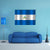 Nicaragua Flag Canvas Wall Art-5 Star-Gallery Wrap-62" x 32"-Tiaracle