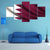 Waving Qatar Flag Canvas Wall Art-5 Star-Gallery Wrap-62" x 32"-Tiaracle