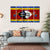 Waving Swaziland Flag Canvas Wall Art-5 Horizontal-Gallery Wrap-22" x 12"-Tiaracle