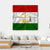 Waving Tajikistan Flag Canvas Wall Art-4 Square-Gallery Wrap-17" x 17"-Tiaracle