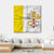 Waving Vatican City Flag Canvas Wall Art-4 Square-Gallery Wrap-17" x 17"-Tiaracle