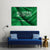 Wavy Flag Of Saudi Arabia Canvas Wall Art-5 Horizontal-Gallery Wrap-22" x 12"-Tiaracle