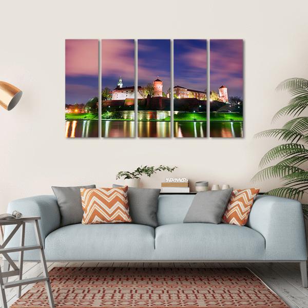 Wawel Castle Canvas Wall Art-5 Horizontal-Gallery Wrap-22" x 12"-Tiaracle