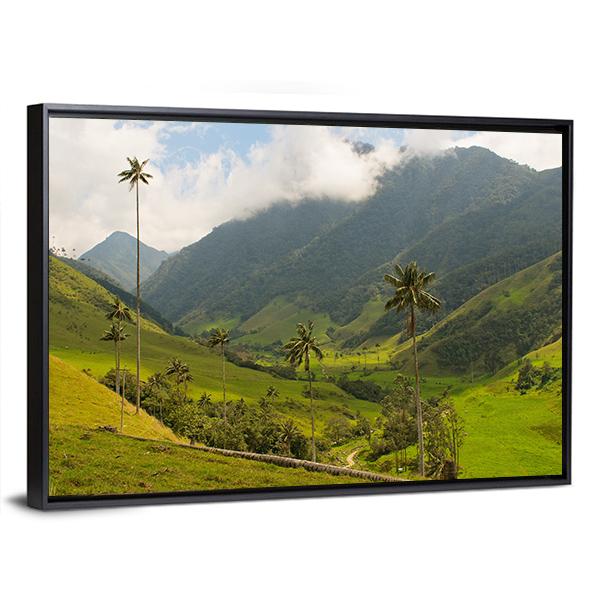 Wax Palm Trees Of Cocora Valley Canvas Wall Art-3 Horizontal-Gallery Wrap-25" x 16"-Tiaracle