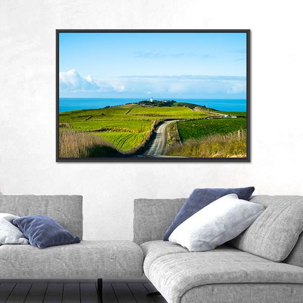 Way In A Rural Area In New Zealand Canvas Wall Art-3 Horizontal-Gallery Wrap-25" x 16"-Tiaracle