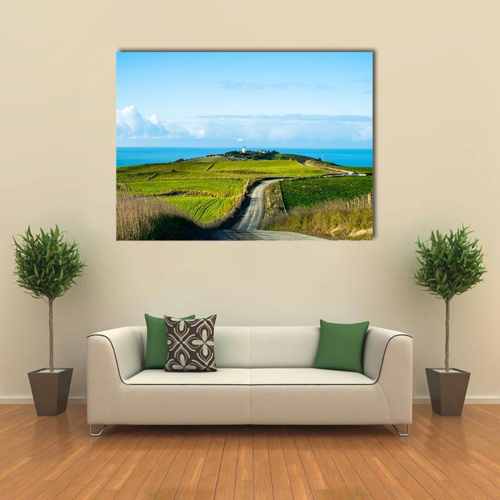Way In A Rural Area In New Zealand Canvas Wall Art-1 Piece-Gallery Wrap-48" x 32"-Tiaracle