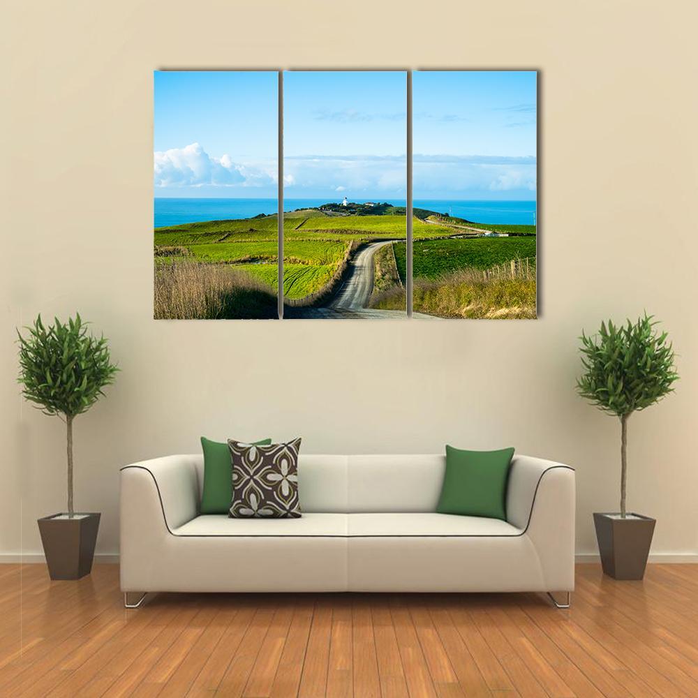 Way In A Rural Area In New Zealand Canvas Wall Art-3 Horizontal-Gallery Wrap-37" x 24"-Tiaracle