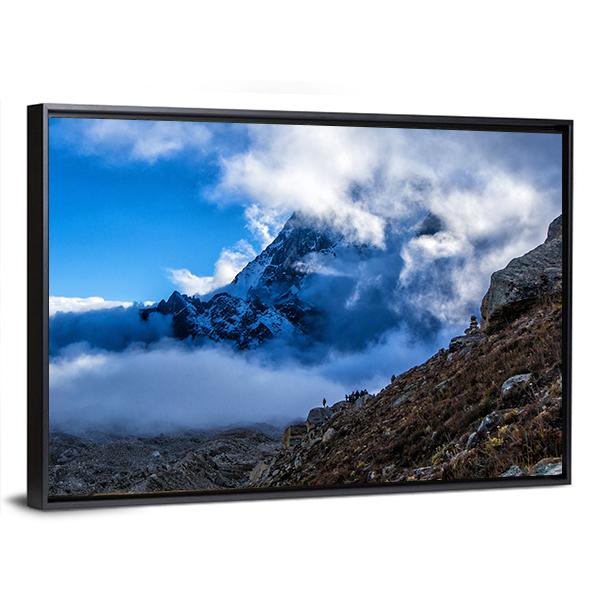 Way To Everest Base Camp Canvas Wall Art-3 Horizontal-Gallery Wrap-25" x 16"-Tiaracle