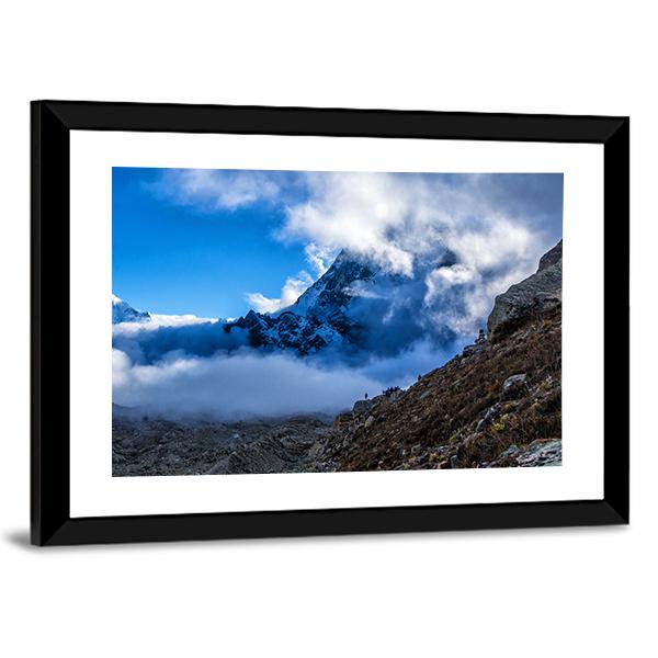 Way To Everest Base Camp Canvas Wall Art-3 Horizontal-Gallery Wrap-25" x 16"-Tiaracle