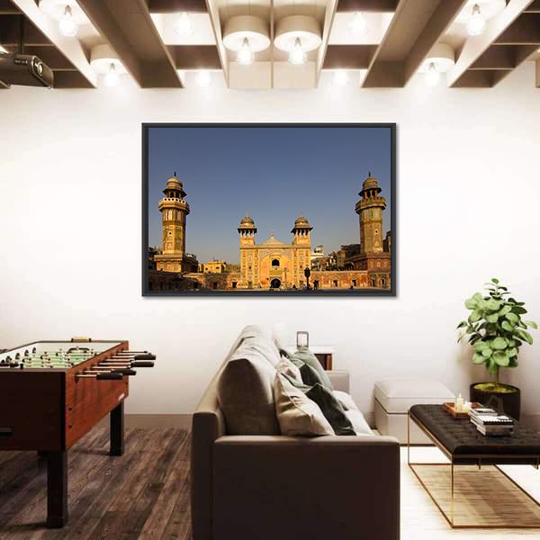 Wazir Khan Mosque In The Old City Center Of Lahore Pakistan Canvas Wall Art-5 Horizontal-Gallery Wrap-22" x 12"-Tiaracle