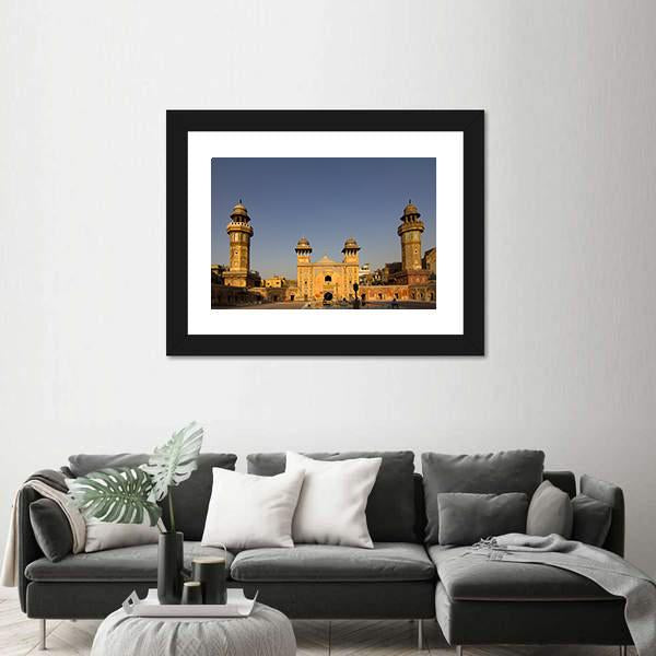 Wazir Khan Mosque In The Old City Center Of Lahore Pakistan Canvas Wall Art-5 Horizontal-Gallery Wrap-22" x 12"-Tiaracle