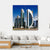 West Bay Developed Urban Center Of Doha Canvas Wall Art-4 Square-Gallery Wrap-17" x 17"-Tiaracle