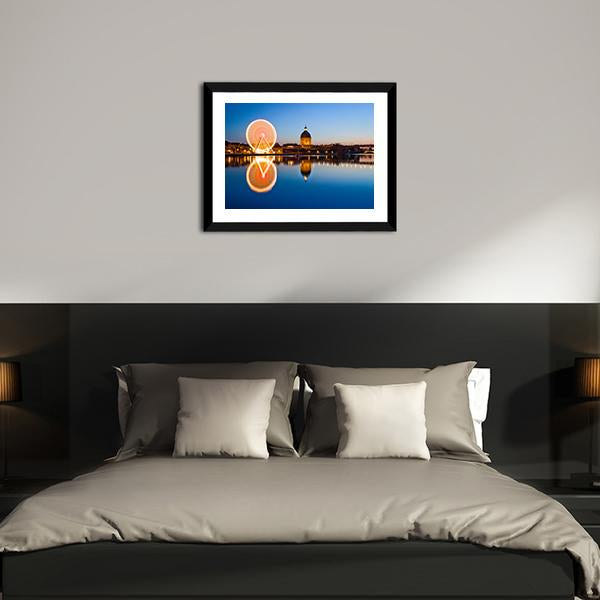 Wheel In Toulouse City Canvas Wall Art-3 Horizontal-Gallery Wrap-25" x 16"-Tiaracle