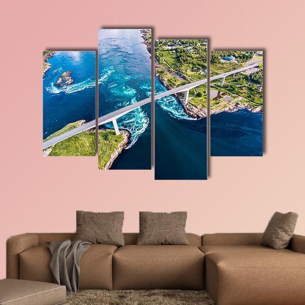 Nordland In Norway Canvas Wall Art-4 Pop-Gallery Wrap-50" x 32"-Tiaracle