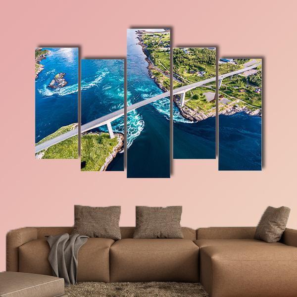 Nordland In Norway Canvas Wall Art-5 Pop-Gallery Wrap-47" x 32"-Tiaracle