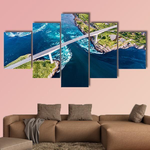 Nordland In Norway Canvas Wall Art-5 Star-Gallery Wrap-62" x 32"-Tiaracle