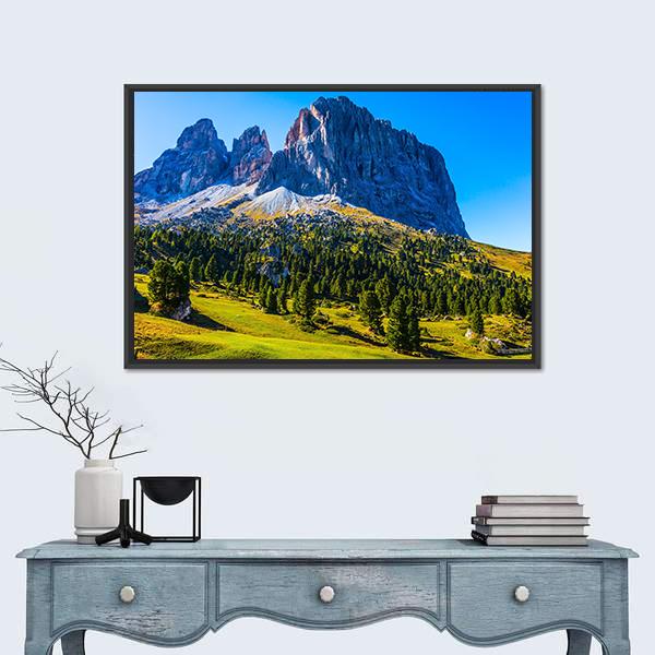 White And Gray Rocks In Morning Sun Canvas Wall Art-1 Piece-Floating Frame-24" x 16"-Tiaracle