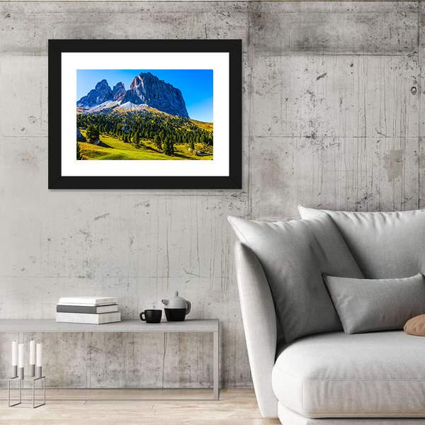White And Gray Rocks In Morning Sun Canvas Wall Art-5 Horizontal-Gallery Wrap-22" x 12"-Tiaracle