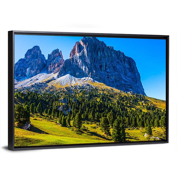 White And Gray Rocks In Morning Sun Canvas Wall Art-5 Horizontal-Gallery Wrap-22" x 12"-Tiaracle