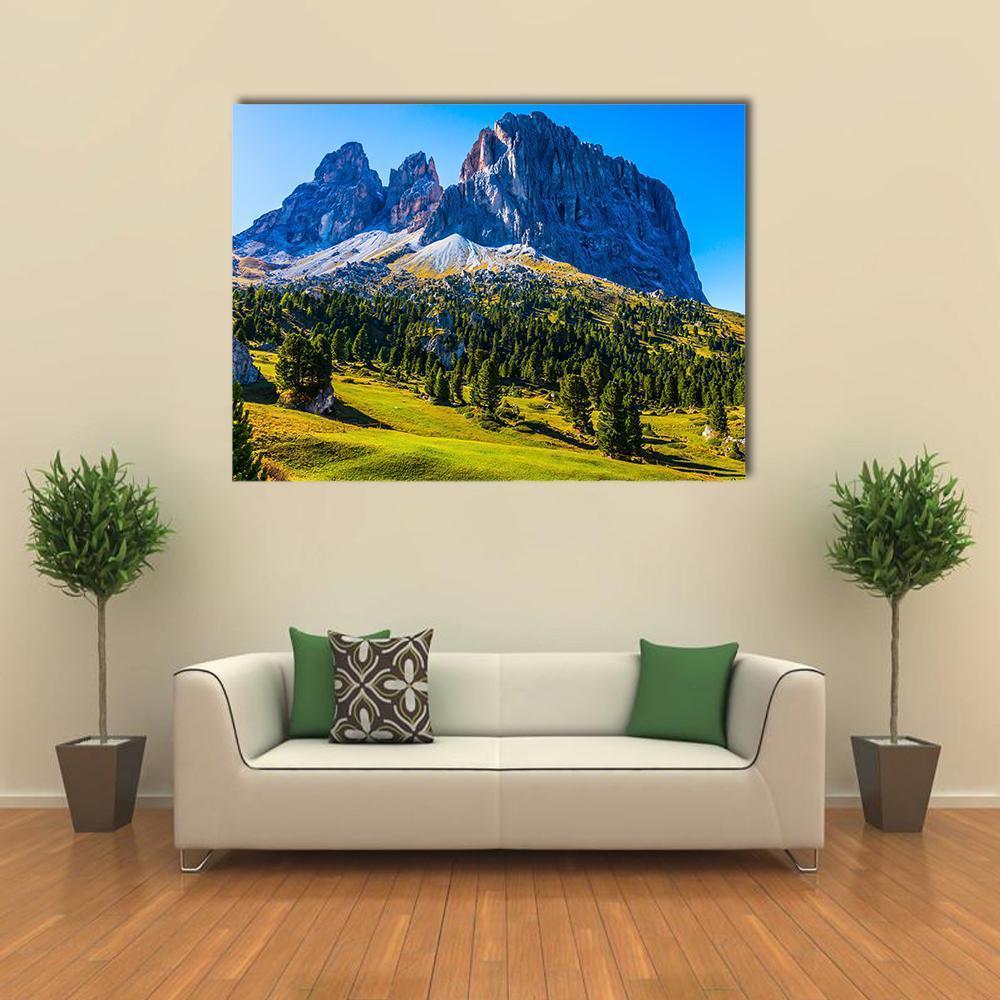 White And Gray Rocks In Morning Sun Canvas Wall Art-1 Piece-Gallery Wrap-48" x 32"-Tiaracle