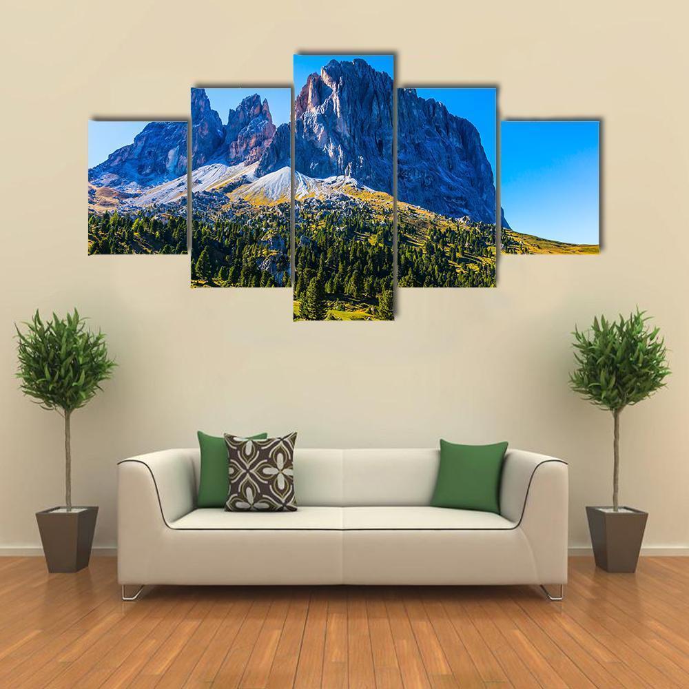 White And Gray Rocks In Morning Sun Canvas Wall Art-5 Star-Gallery Wrap-62" x 32"-Tiaracle