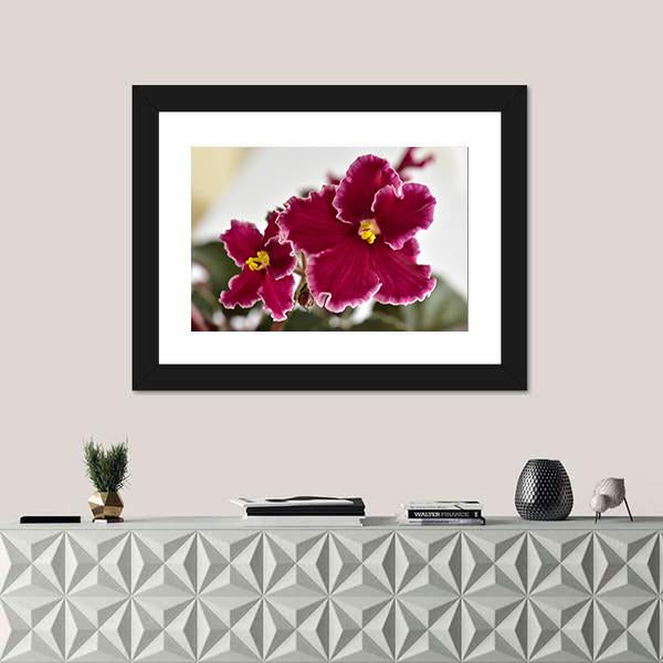 White And Red Fresh Flowers Canvas Wall Art-1 Piece-Framed Print-20" x 16"-Tiaracle