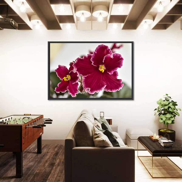 White And Red Fresh Flowers Canvas Wall Art-3 Horizontal-Gallery Wrap-25" x 16"-Tiaracle