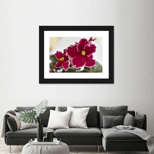 White And Red Fresh Flowers Canvas Wall Art-5 Horizontal-Gallery Wrap-22" x 12"-Tiaracle
