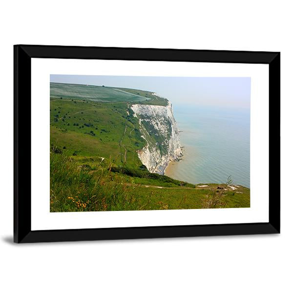 White Cliffs Of Dover Canvas Wall Art-3 Horizontal-Gallery Wrap-25" x 16"-Tiaracle