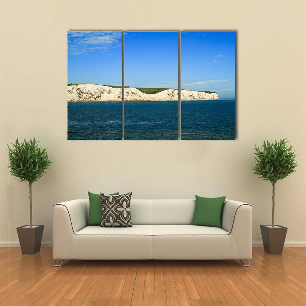 White Cliffs Of Dover From The Sea Canvas Wall Art-3 Horizontal-Gallery Wrap-25" x 16"-Tiaracle