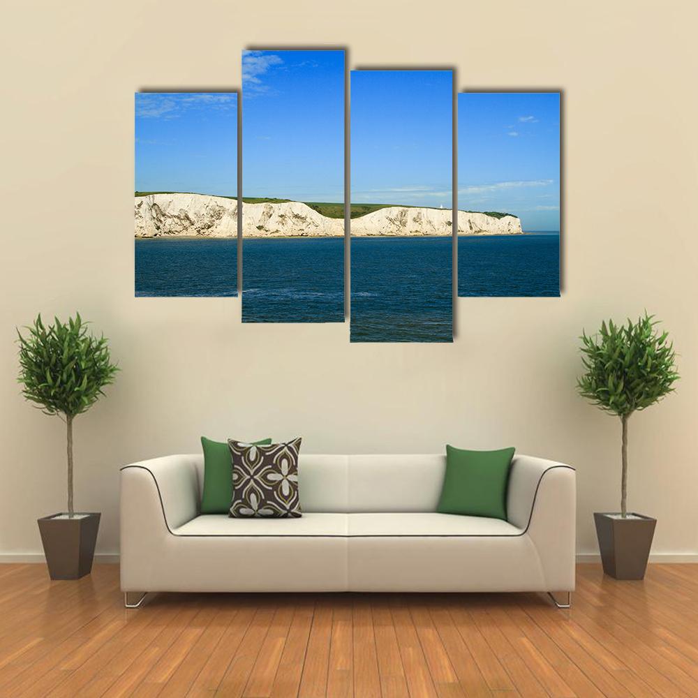 White Cliffs Of Dover From The Sea Canvas Wall Art-4 Pop-Gallery Wrap-34" x 20"-Tiaracle