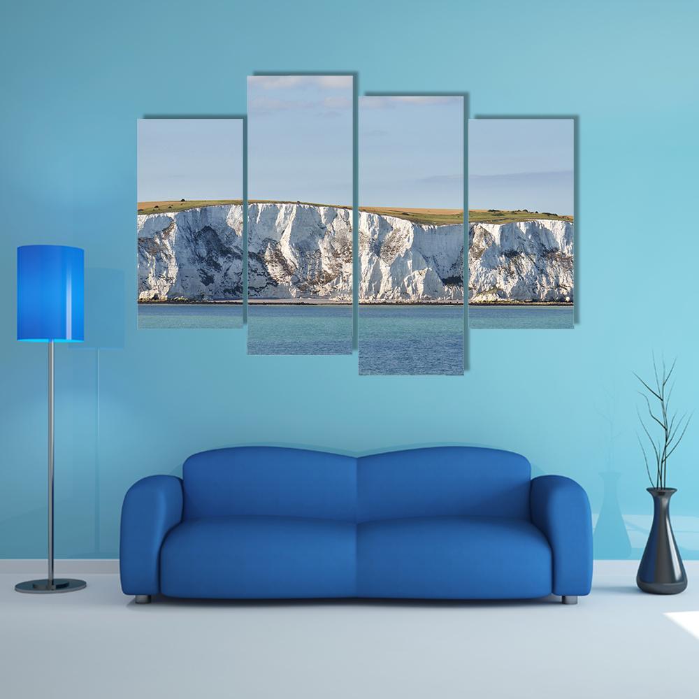 White Cliffs Of Dover Canvas Wall Art-4 Pop-Gallery Wrap-50" x 32"-Tiaracle