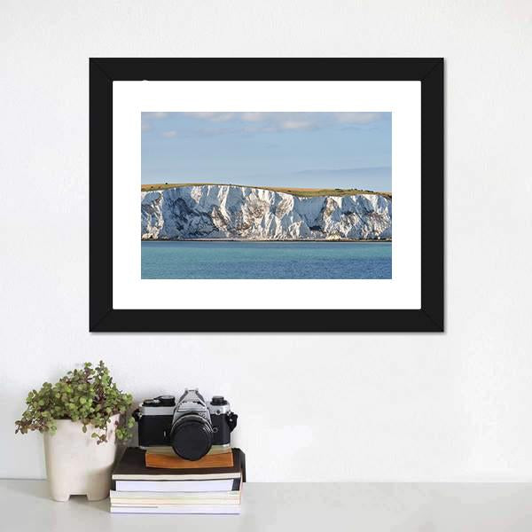 White Cliffs Of Dover Canvas Wall Art-1 Piece-Framed Print-20" x 16"-Tiaracle