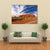 White Clouds Over Ayers Rock In Australia Canvas Wall Art-1 Piece-Gallery Wrap-36" x 24"-Tiaracle