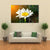 White Daisy Canvas Wall Art-3 Horizontal-Gallery Wrap-37" x 24"-Tiaracle